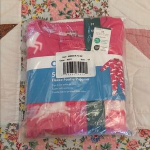 Carter's Bright Pink Fleece Pajama